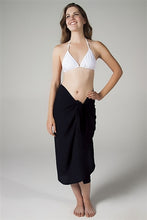 Load image into Gallery viewer, Georgette Long Sarong - Black