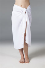 Load image into Gallery viewer, Georgette Long Sarong - White