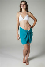 Load image into Gallery viewer, Georgette Turquoise Sarong