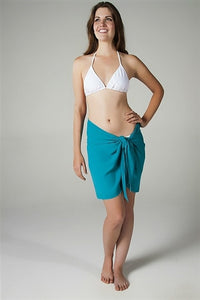 Georgette Turquoise Sarong