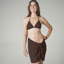 Load image into Gallery viewer, Georgette Brown Sarong